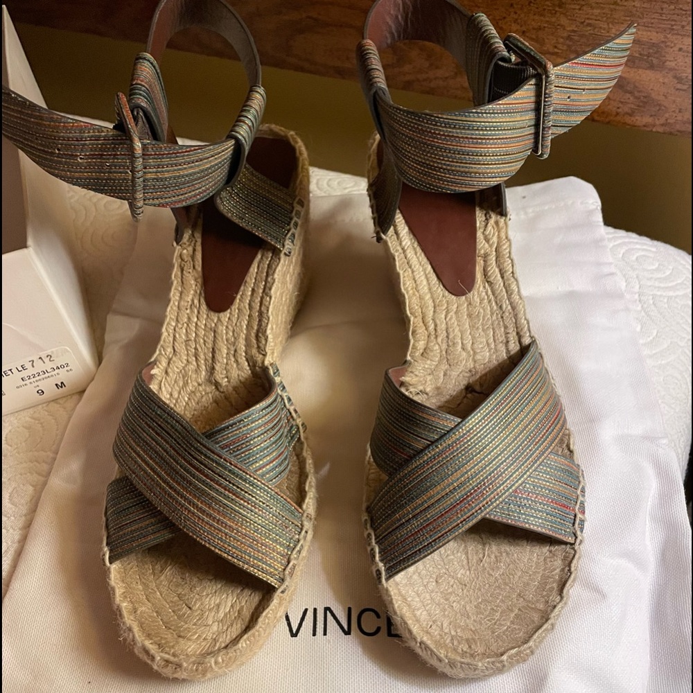 Vince Espadrille Wedges size 9